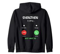 Shenzhen Is Calling And I Must Go China Traveling Zip Hoodie