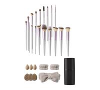 Sheonly 18 Pcs Makeup Brush & Tool Set With Storage Bucket In Pink Pink One Size