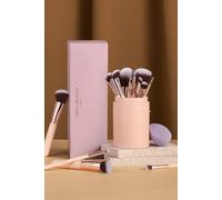 Sheonly 18 Pcs Nude Pink Makeup Brush Set For Foundation Powder Concealers Eye Shadows Blush Nude Pink One Size