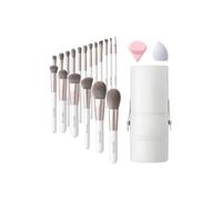 Sheonly 18 Pcs Set Professional Makeup Brush Set With Makeup Tool In White White