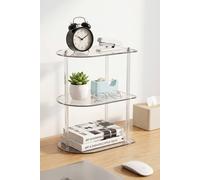 SHEONLY 3 Tier Acrylic Corner Shelf Organizer Storage Transparent Countertop Corner Shelf in Clear SHEONLY Clear