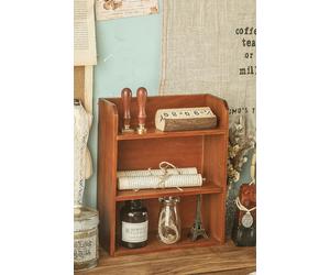 SHEONLY 3-Tier Retro Tabletop Wooden Storage Rack