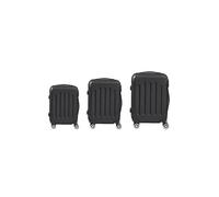 SHEONLY 3PCS Travel Suitcase Set in Black SHEONLY Black