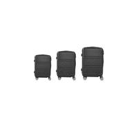 SHEONLY 3PCS Travel Suitcase Set in Black SHEONLY Black