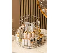 Sheonly Acrylic Swivel Makeup Organizer In White White