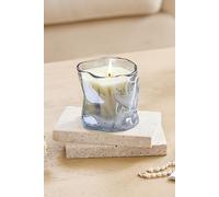 SHEONLY Bluebell Soy Wax Scented Candle in Irregular Curved Glass Cup in Blue SHEONLY Blue
