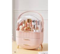 Sheonly Cosmetic Makeup Storage Organiser Skincare Display Box Case With Portable Handle In Pink Pink