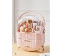 SHEONLY Cosmetic Makeup Storage Organiser Skincare Display Box Case With Portable Handle in Pink SHEONLY Pink