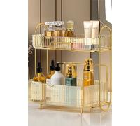 SHEONLY Dressing Table Large Makeup Cosmetic Organiser Rack Gift Set in Yellow SHEONLY Yellow