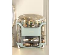 Sheonly Large Capacity Makeup Organizer Storage With Drawers In Green Green