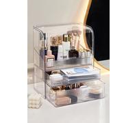 SHEONLY Large Capacity Makeup Organizer with 2 Drawers for Vanity in White SHEONLY White