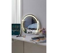 Sheonly Led Light Round Hollywood Makeup Mirror In White White