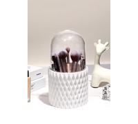 SHEONLY Makeup Brush Holder Organizer Storage with Lid Gift Set in White SHEONLY White