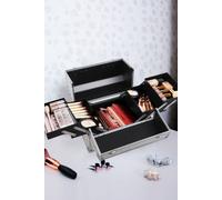 Sheonly Makeup Case Cosmetic Organizer Skincare Display Box In Silver Silver
