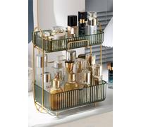 Sheonly Makeup Organizer Rack 2 Tier Bathroom Countertop Shelves Gift Set In Green Green