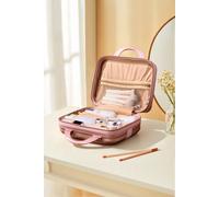 SHEONLY Pink Cosmetic Travel Case with Handles SHEONLY Pink