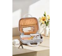 SHEONLY Portable Silver Lightweight Hard Shell Travel Cosmetic Case SHEONLY Silver