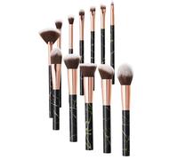 SHEONLY Set of 12 Professional Makeup Brush Tools in Black SHEONLY Black