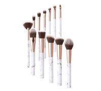 Sheonly Set Of 12 Professional Makeup Brush Tools In White White