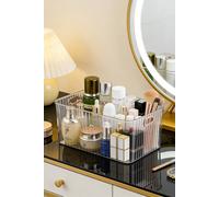 SHEONLY Storage Organiser Clear Plastic Bathroom Tray Versatile Kitchen Makeup Organiser SHEONLY Clear
