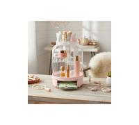 SHEONLY Tabletop Rotating Cosmetic Storage Organiser in Pink SHEONLY Pink