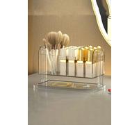 Sheonly Tranparent Rocking Makeup Organizer For Lipsticks, Lip Glosses, Cosmetic Brush Other Item In White White