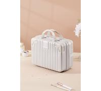 Sheonly White Portable Makeup Case For Travel Suitcase White