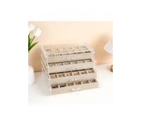 SHEONLY Women's Jewellery Storage Box with 4 Drawers in Beige SHEONLY Beige