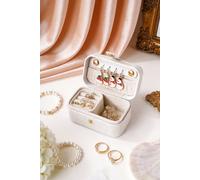 SHEONLY Women's Portable Mini Jewellery Box in White SHEONLY White