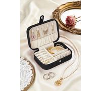 SHEONLY Women's Portable Multi-functional Jewellery Storage Box in Black SHEONLY Black