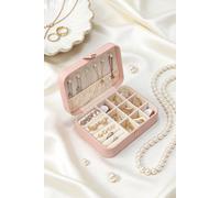 SHEONLY Women's Portable Multi-functional Jewellery Storage Box in Pink SHEONLY Pink