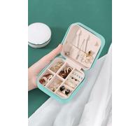 SHEONLY Women's Portable PU Leather Travel Jewellery Box in Blue SHEONLY Blue