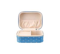 SHEONLY Women's Portable Travel Jewellery Box in Blue SHEONLY Blue