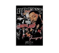 Sheozho Brent F-aiyaz Poster Wasteland Rapper Music Cover Vintage Music Posters for Room Aesthetic Canvas Wall Art Bedroom Decor12x18inch(30x45cm)