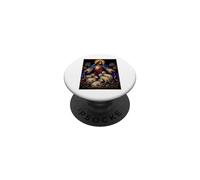Shepherd and Protector Jesus Defends Sheep from Wolves Art PopSockets Adhesive PopGrip