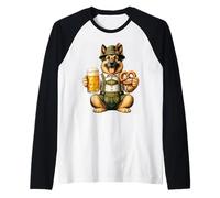 Shepherd Bavarian Beer Master - Funny Oktoberfest Dog Raglan Baseball Tee
