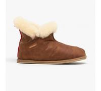 Shepherd of Sweden - Bella Sheepskin Slippers - Woman - 100% Real Sheepskin - Comfort - Soft and Warm - Fluffy - Antique cognac - 4 UK