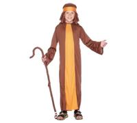 Shepherd Christmas Nativity Fancy Dress Costume Kids Unisex Medium - Age 7-9