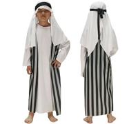 Shepherd Costume Kids Dubai Robe Traditional Middle Eastern Abaya Thobe Attire for Boys Cosplay Shepherd Costume Kids Arabic Prince Costumes Christmas Fancy Dress Outfits