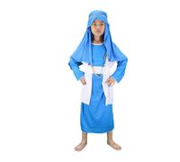 Shepherd Costume Kids Joseph Costume Soft Breathable Shepherd Outfit Set with Headscarf Generous Fit Innkeeper Nativity Fancy Dress for School Plays World Book Day Parties
