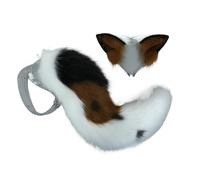 Shepherd Dog Beast Ears & Tail Set - Cosplay Accessories with Custom Anime Design(A set)