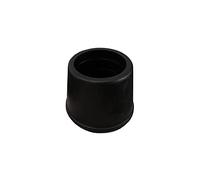 Shepherd Hardware 8762E Tips 1-Inch Inside Diameter Rubber Chair Leg Caps, 24 Pack, Black, 24-Pack, 1 Inch