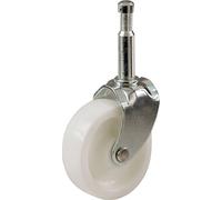 Shepherd Hardware Stem Casters 9053 White 1-1/4 in Set of 4