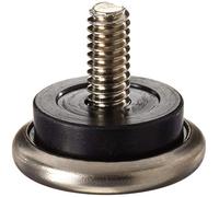 Shepherd Hardware 9450 1-1/16-Inch Threaded Stem Furniture Glides, 1/4-Inch Stem Diameter, Metal Base with Rubber Cushion, 4-Pack