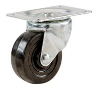 Shepherd Hardware 9478 Heavy Duty Swivel Caster, Black, 64mm, 2.5"