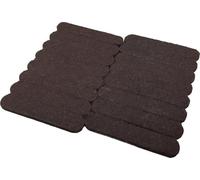 Shepherd Hardware 9865 1/2-Inch x 2-5/8-Inch Heavy Duty Self-Adhesive Felt Furniture Strips, 16-Pack, Brown