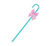 Shepherd Hook Cane And Bow Tie, 105cm, ABS, Adjustable | ABS Cane, Silk Bow, 105cm, 4pc; School Drama, Church Pageant, Teens Kids; Screw Lock, No Burr, Lightweight.