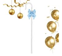 Shepherd Hook Cane And Bow Tie, 105cm, ABS, Adjustable | ABS Cane, Silk Bow, 105cm, 4pc; School Drama, Church Pageant, Teens Kids; Screw Lock, No Burr, Lightweight.