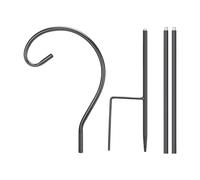 Shepherd Hooks - 24.21inch Height Adjustable Bird Feeder Bracket, Shepherd Hook, Metal Garden Stake Hanger | Outdoor Lawn Hanging Pedestal Ground Yard Patio Pathway Flowerpot Basket Ornament Base for