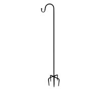 Shepherd Hooks for Outdoor,Adjustable Shepherd Hook Bird Feeder Pole with 5 Prongs Base,160cm 200cm High,Iron,1 Hook 2 Rods Feet (200cm)
